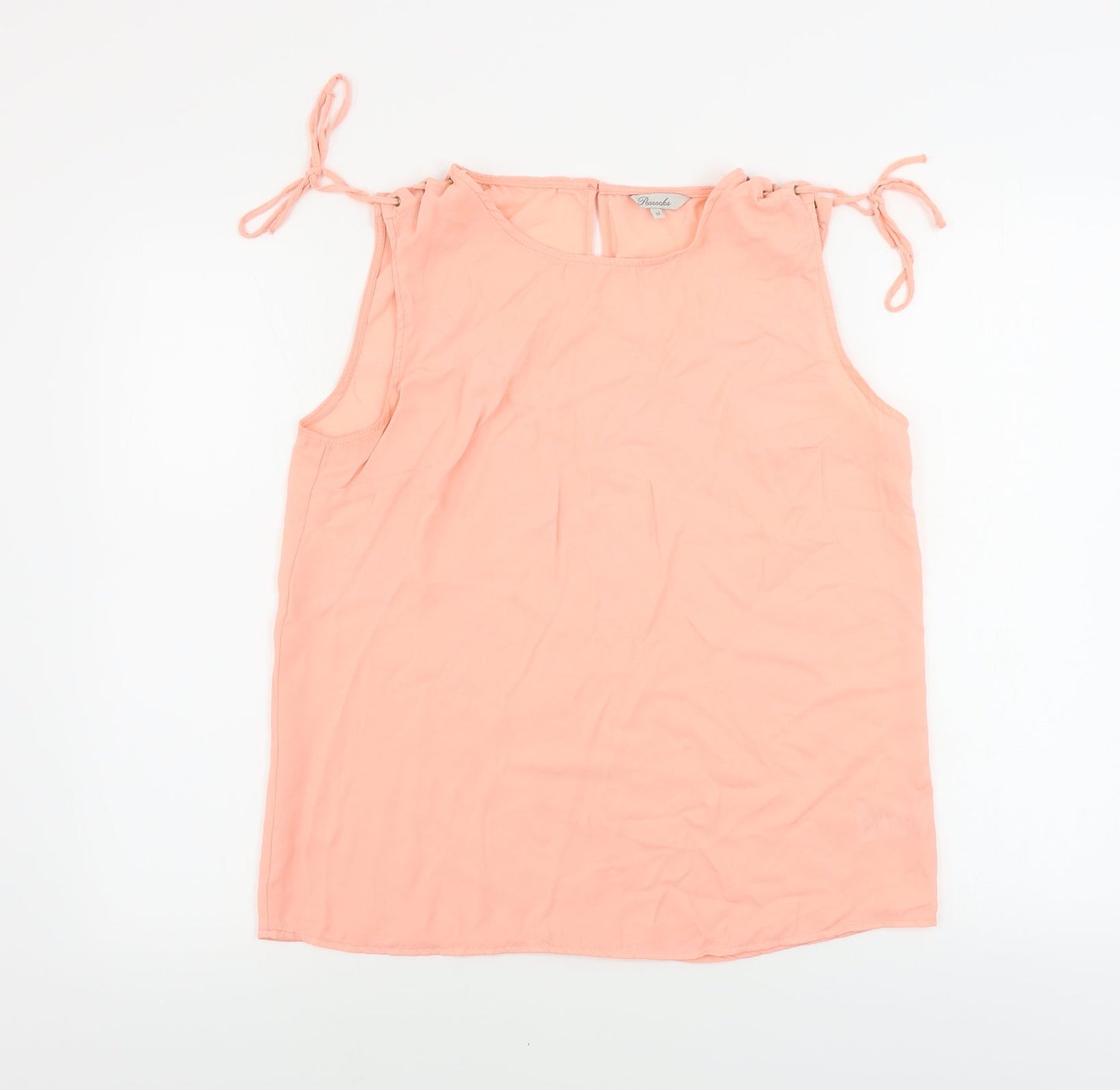 Womens UK Size 12 Peacocks Pink Basic Blouse