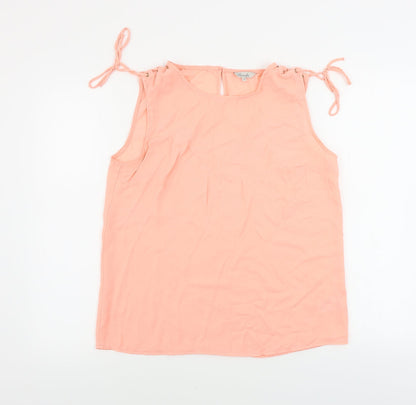 Womens UK Size 12 Peacocks Pink Basic Blouse