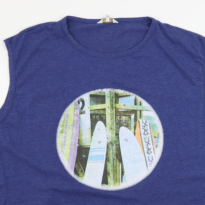 Cotton Traders  Womens Blue   Basic Tank Size 3XL