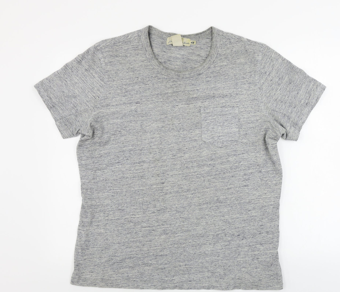 Womens UK Size XL H&M Grey Basic T-Shirt