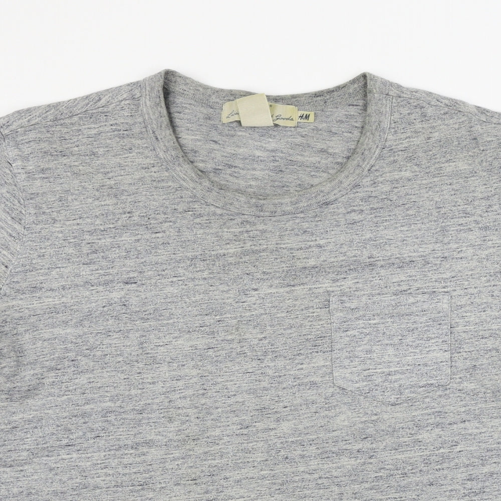 Womens UK Size XL H&M Grey Basic T-Shirt