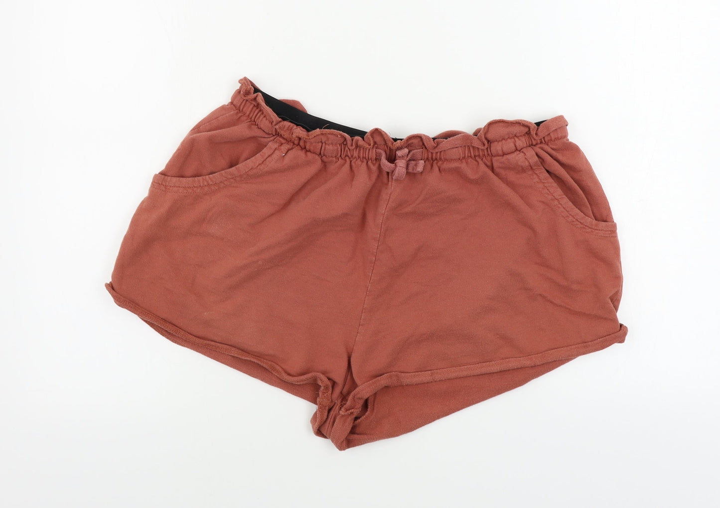 Primark  Womens Red Paisley  Cut-Off Shorts Size L