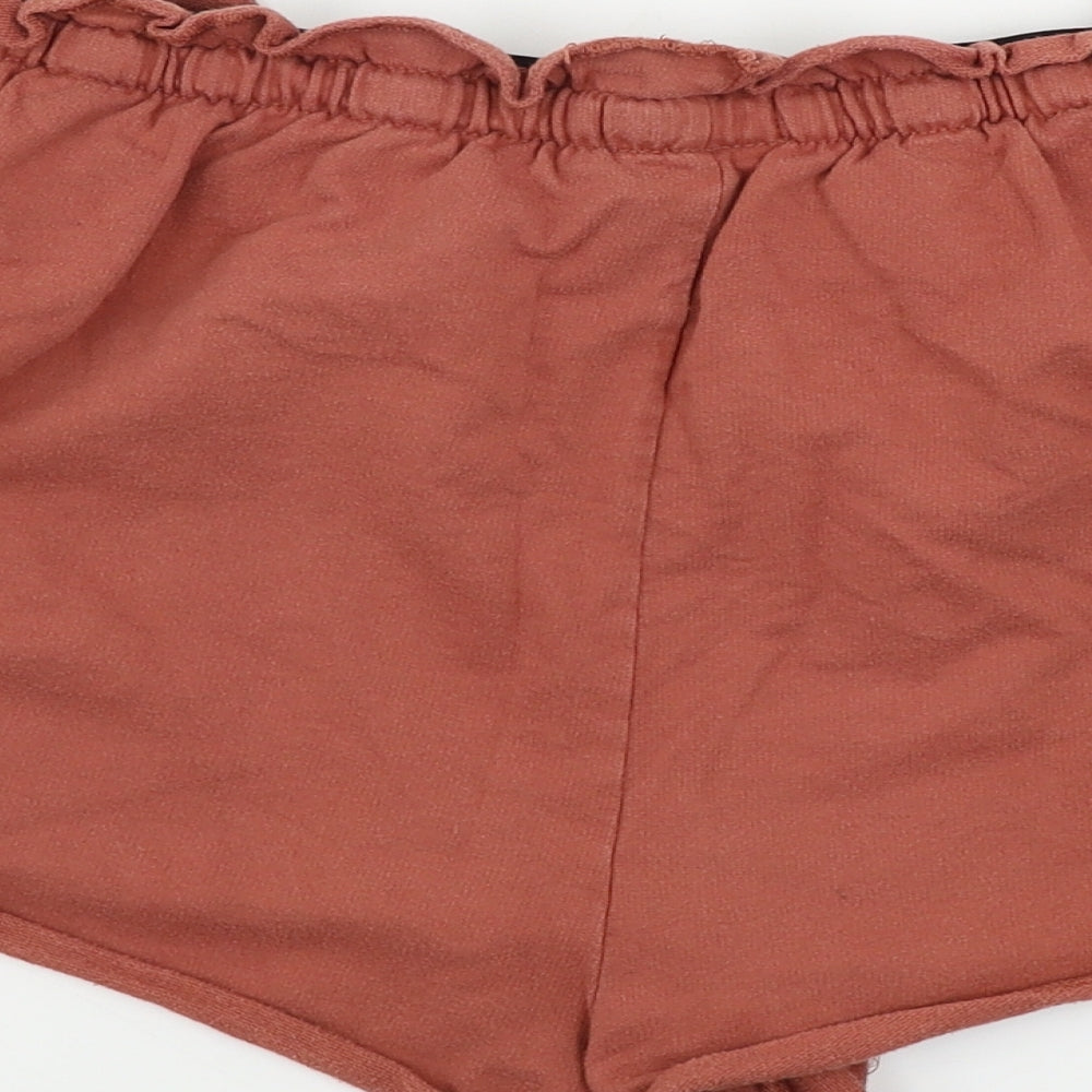 Primark  Womens Red Paisley  Cut-Off Shorts Size L