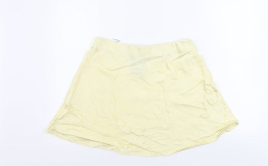 H&M  Womens Yellow   A-Line Skirt Size L