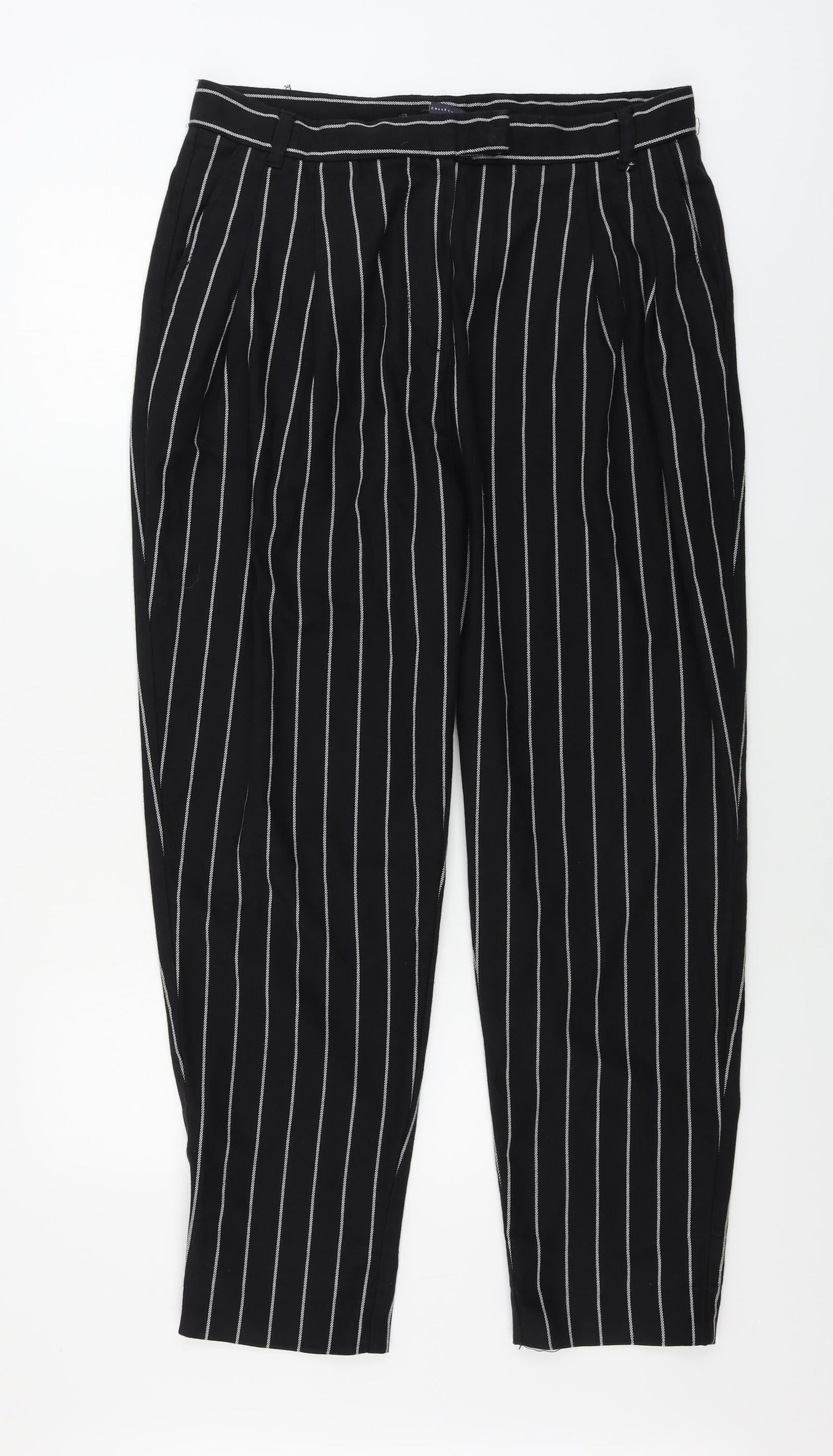 Womens UK Size 32 in Preworn Regular Fit  Black Trousers