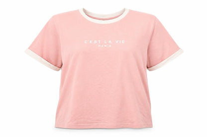 Womens UK Size L SheIn Pink Basic T-Shirt
