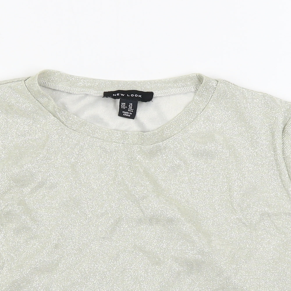 New Look  Womens Beige   Basic T-Shirt Size 14