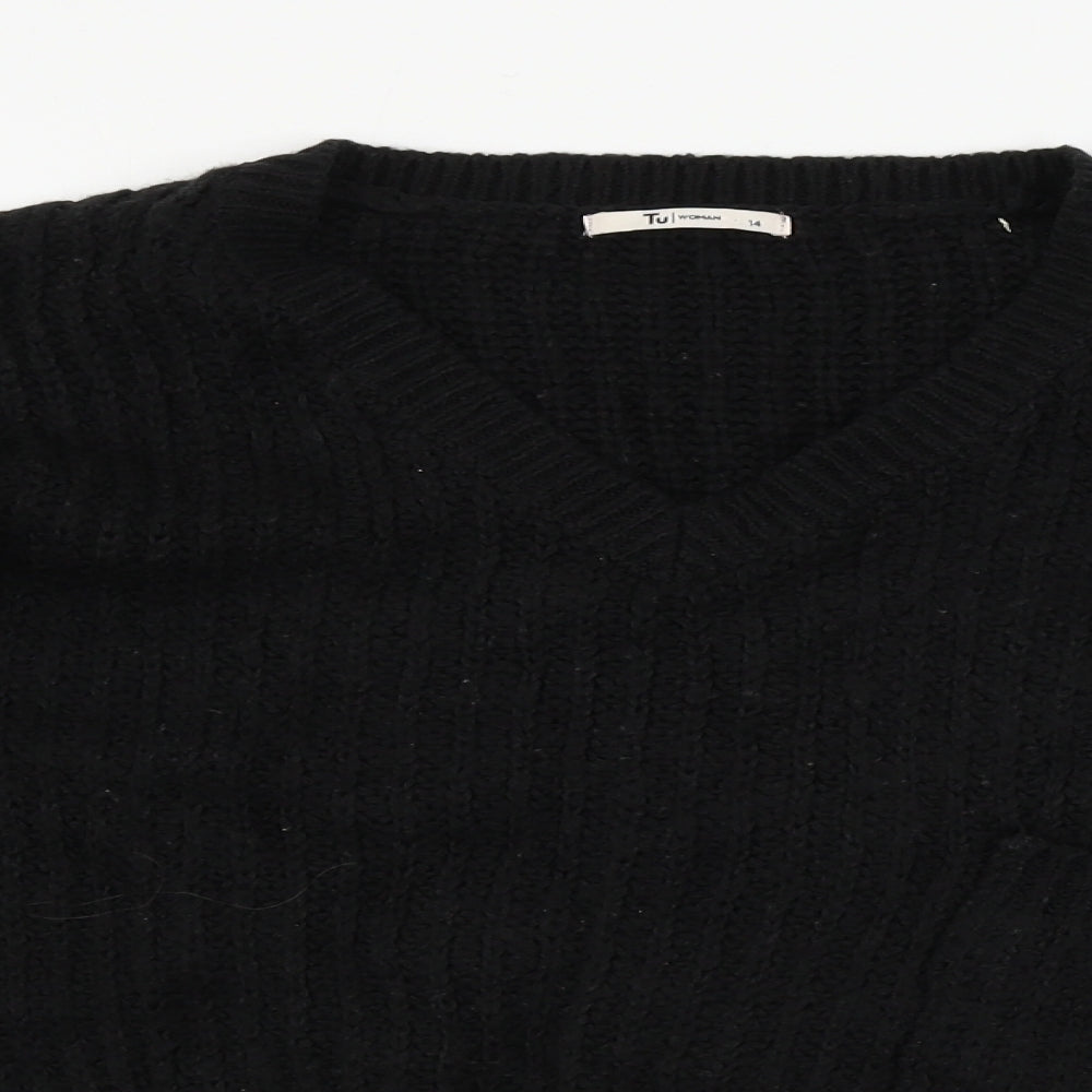 TU Womens Black   Pullover Jumper Size 14