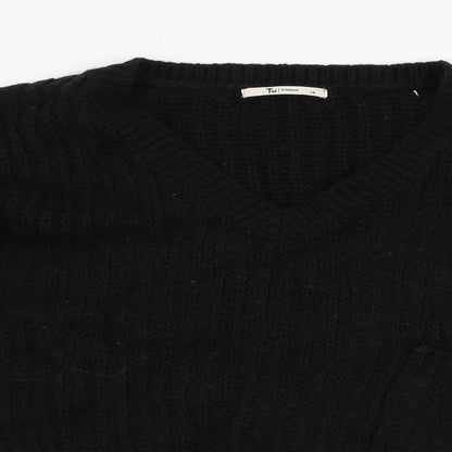 TU Womens Black   Pullover Jumper Size 14