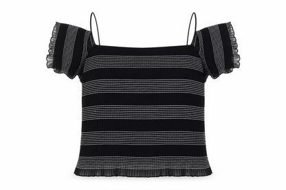 Womens UK Size 14 Topshop Black Basic Blouse