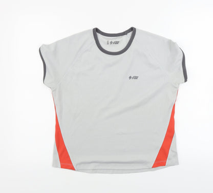 Womens UK Size 12 Marks and Spencer Grey Basic T-Shirt