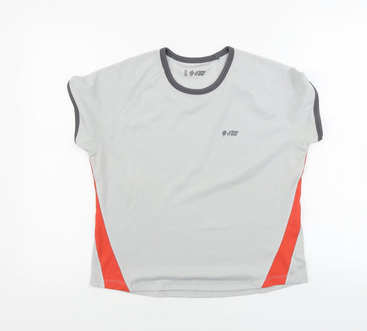 Womens UK Size 12 Marks and Spencer Grey Basic T-Shirt