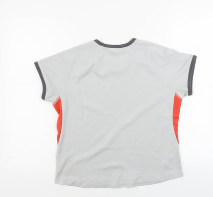 Womens UK Size 12 Marks and Spencer Grey Basic T-Shirt