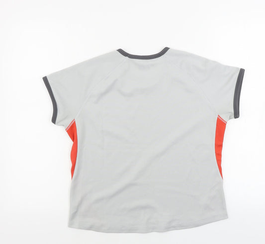 Womens UK Size 12 Marks and Spencer Grey Basic T-Shirt