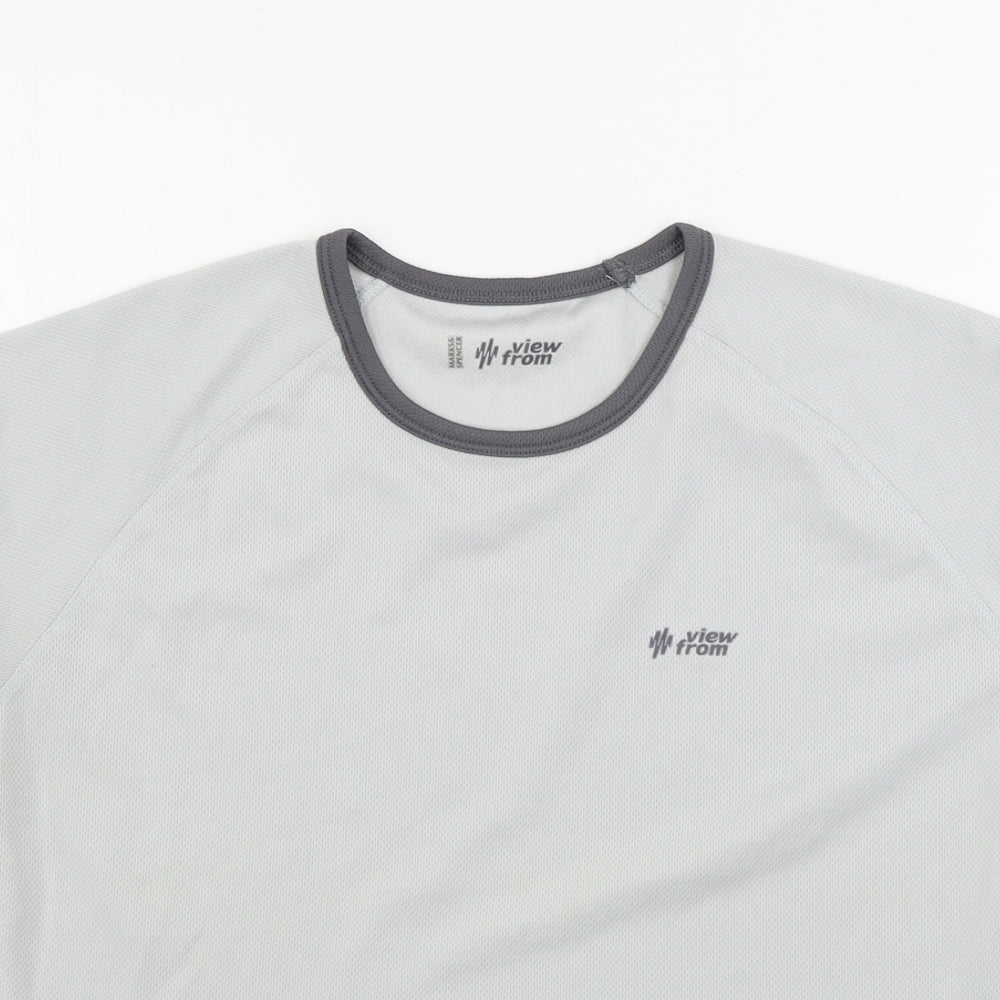 Womens UK Size 12 Marks and Spencer Grey Basic T-Shirt
