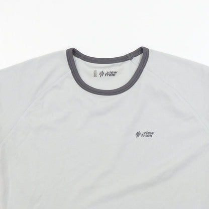 Womens UK Size 12 Marks and Spencer Grey Basic T-Shirt