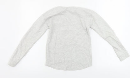 Matalan Girls Grey   Pullover Jumper Size 10 Years