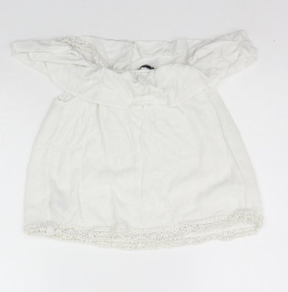 Primark Girls White   Basic Tank Size 11-12 Years