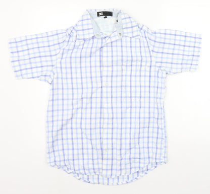 Mens UK Size S DC White  Button-Up Short Sleeve Casual Shirt