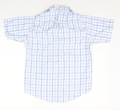 Mens UK Size S DC White  Button-Up Short Sleeve Casual Shirt