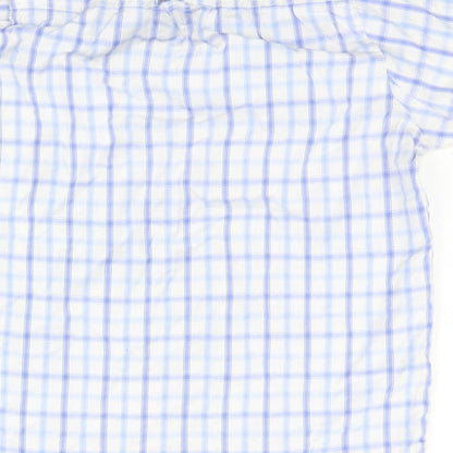 Mens UK Size S DC White  Button-Up Short Sleeve Casual Shirt