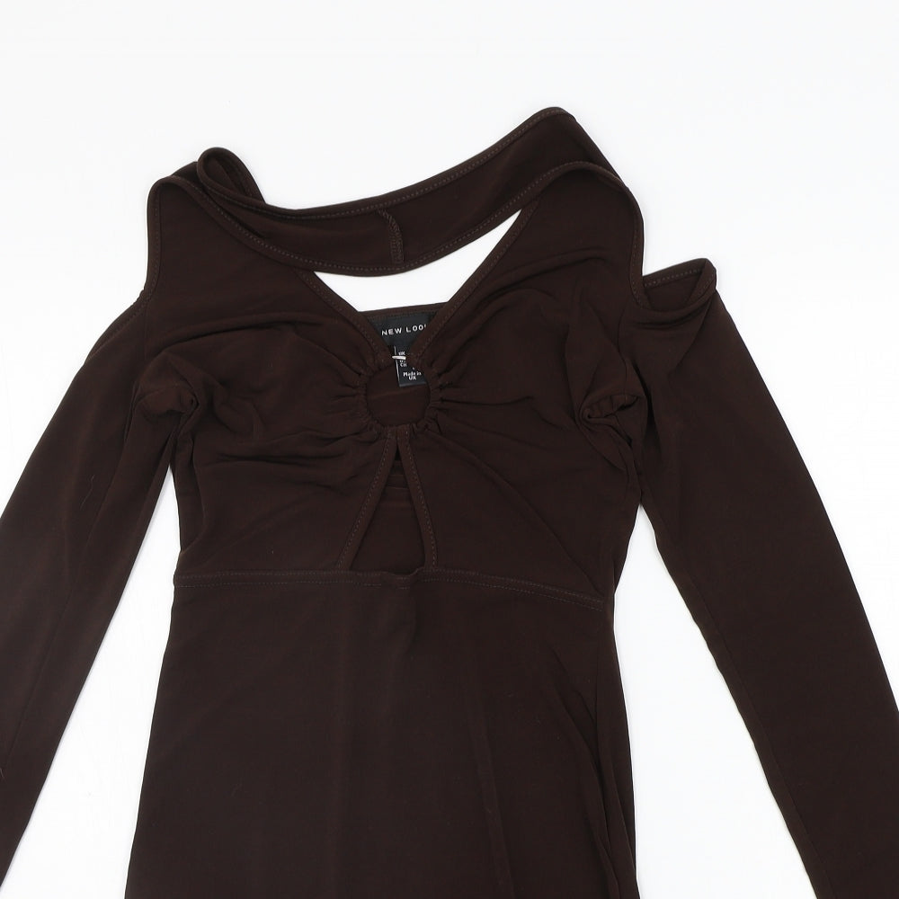 New Look Womens Brown   A-Line  Size 6