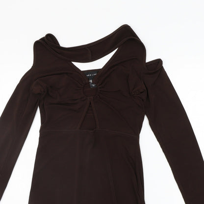New Look Womens Brown   A-Line  Size 6