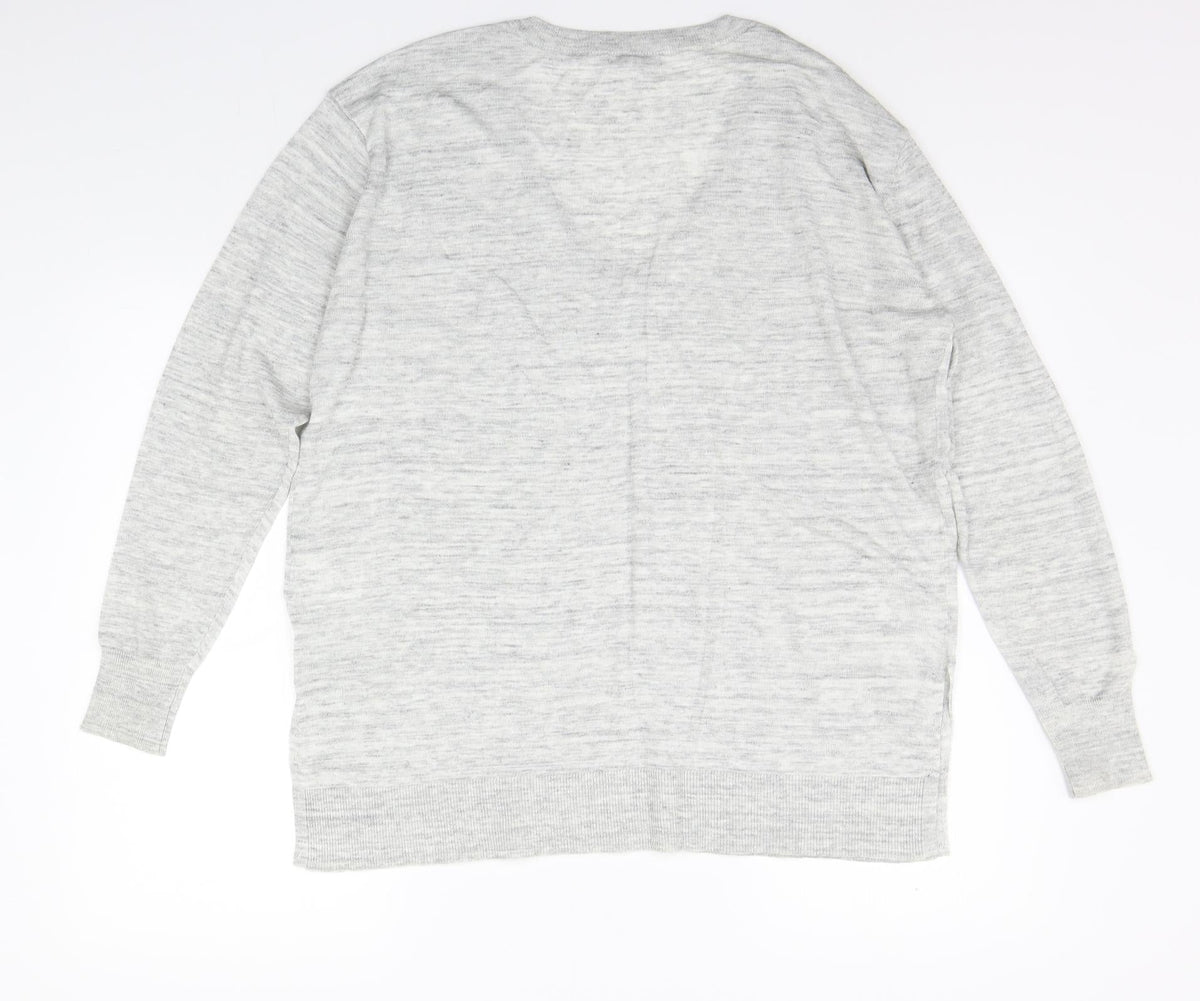 Womens UK Size L H&M Grey Pullover Jumper