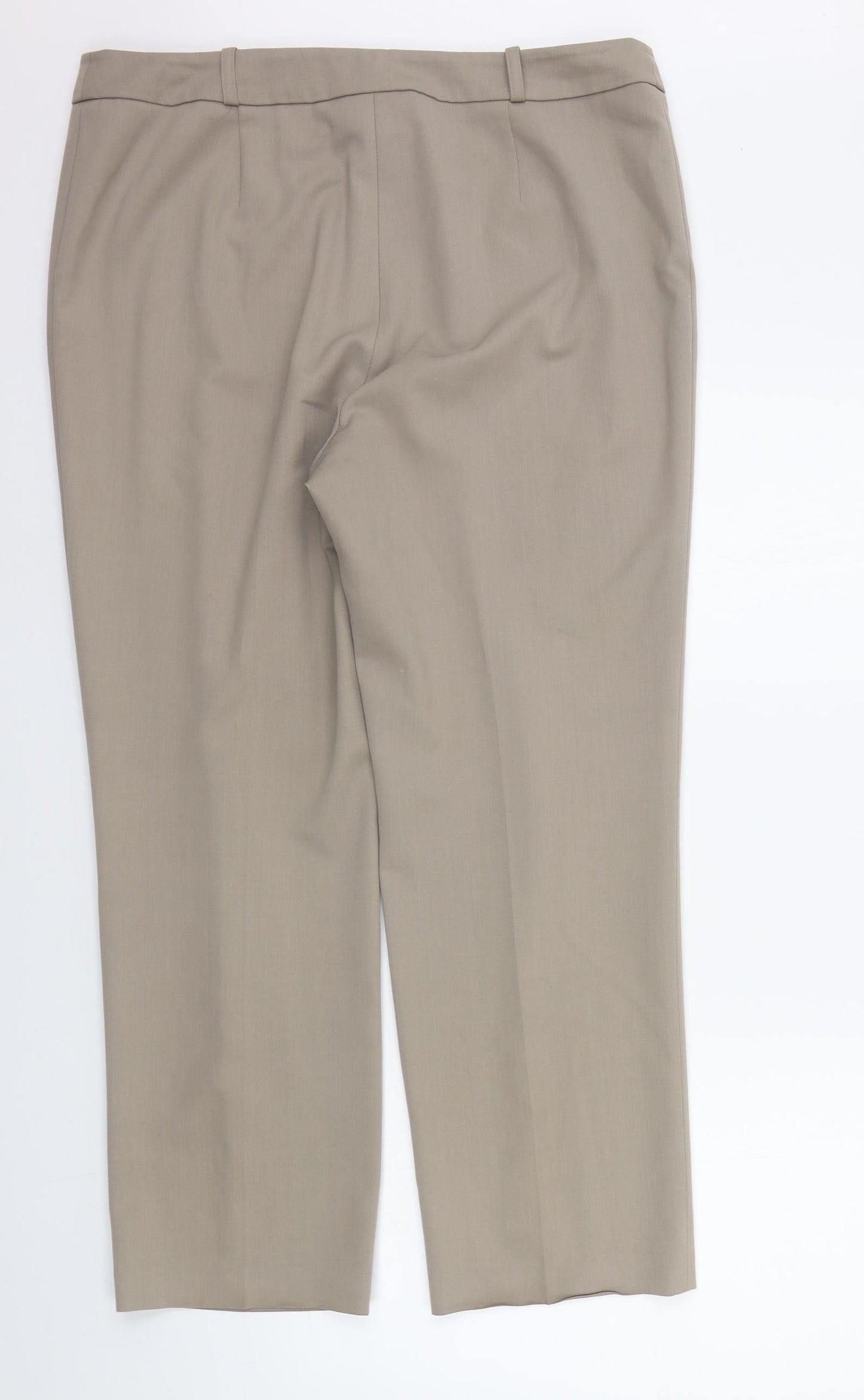 Womens UK Size 16 Artigiano Regular Fit  Beige Trousers