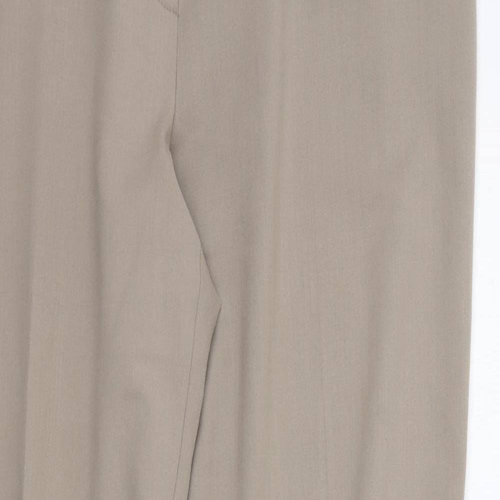 Womens UK Size 16 Artigiano Regular Fit  Beige Trousers