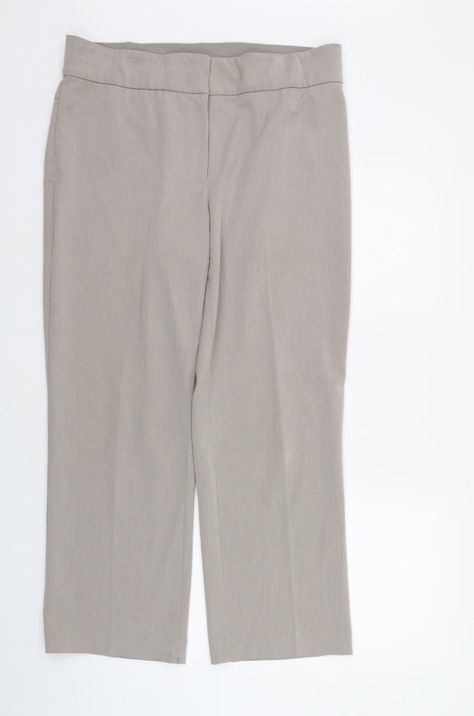 Womens UK Size 16 Artigiano Regular Fit  Black Trousers