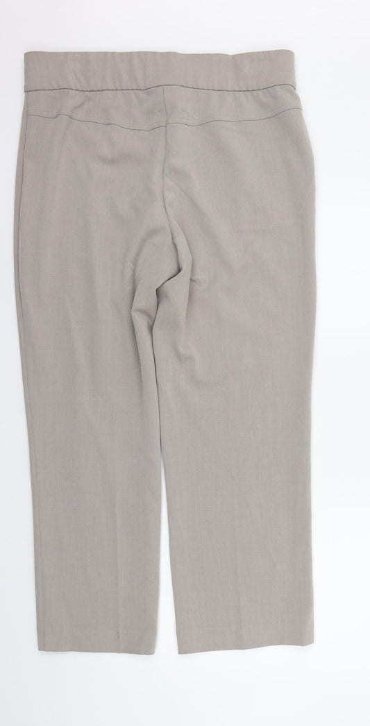 Womens UK Size 16 Artigiano Regular Fit  Black Trousers