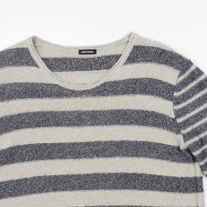 Gerry Weber Womens Blue Striped  Pullover Jumper Size 14