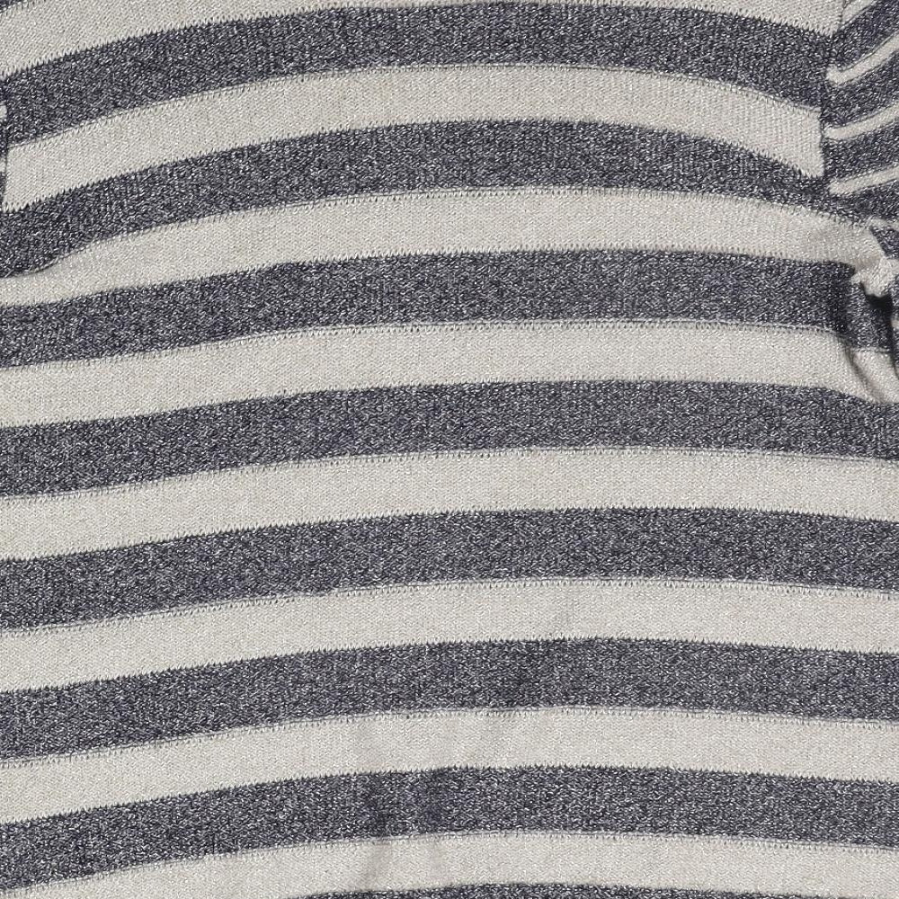 Gerry Weber Womens Blue Striped  Pullover Jumper Size 14