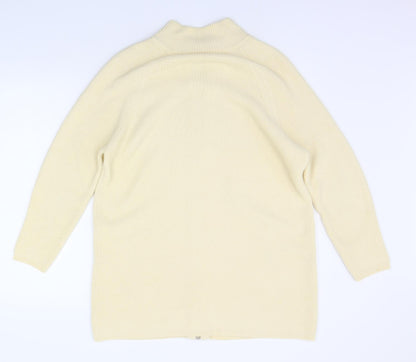 Spirito Womens Yellow   Full Zip Jumper Size 16