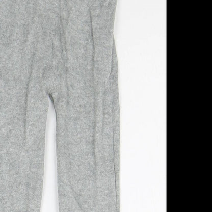 George Girls Grey Geometric  Jogger Trousers Size 12-18 Months  - Elasticated Waist