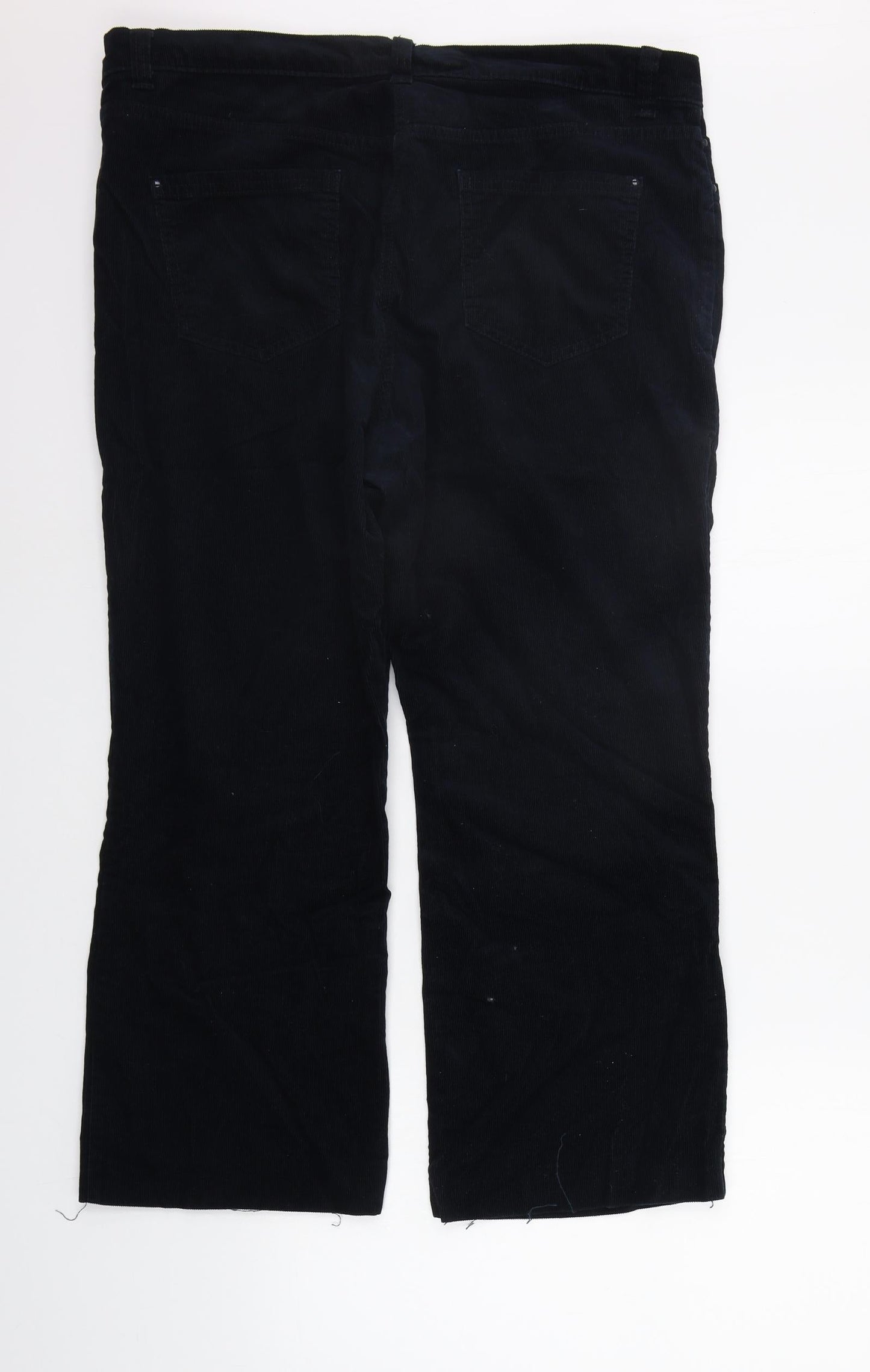 Womens UK Size 18 Marks and Spencer Regular Fit  Blue Trousers