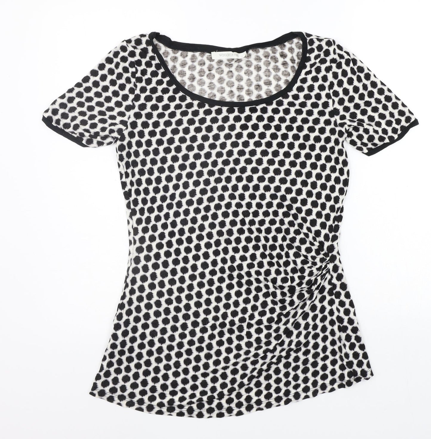 Womens UK Size 12 woolworths Black Basic T-Shirt