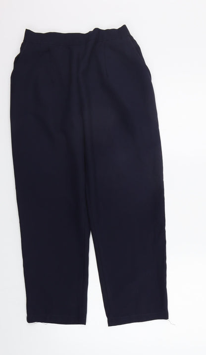 Womens UK Size 12 Preworn Regular Fit  Blue Trousers