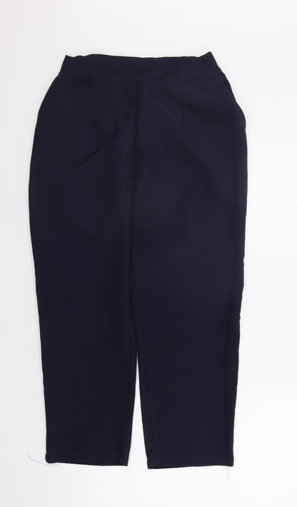 Womens UK Size 12 Preworn Regular Fit  Blue Trousers