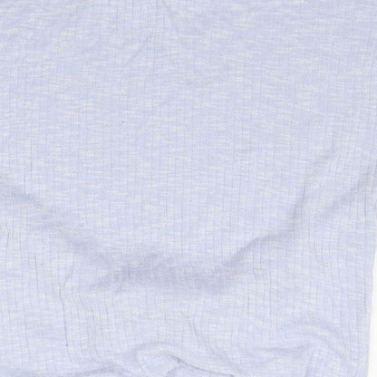 Womens UK Size M New Look Blue Basic T-Shirt