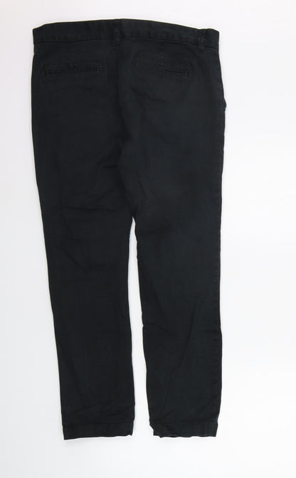 Womens UK Size 32 in NEXT Regular Fit  Black Trousers
