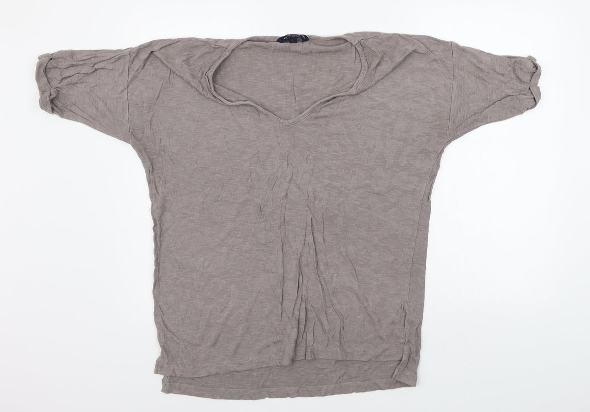 Womens UK Size L French Connection Grey Pullover Jumper