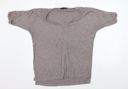 Womens UK Size L French Connection Grey Pullover Jumper