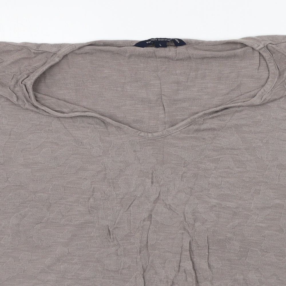 Womens UK Size L French Connection Grey Pullover Jumper