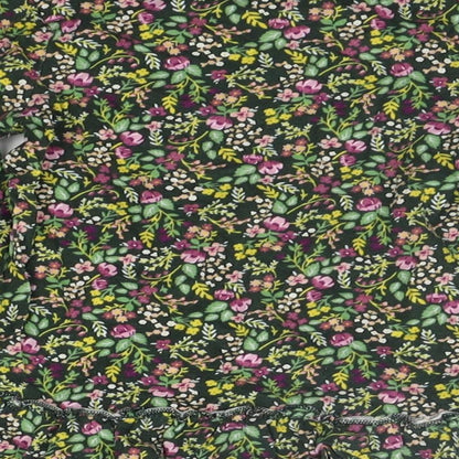 TU Girls Green Fair Isle  T-Shirt Dress  Size 3-4 Years
