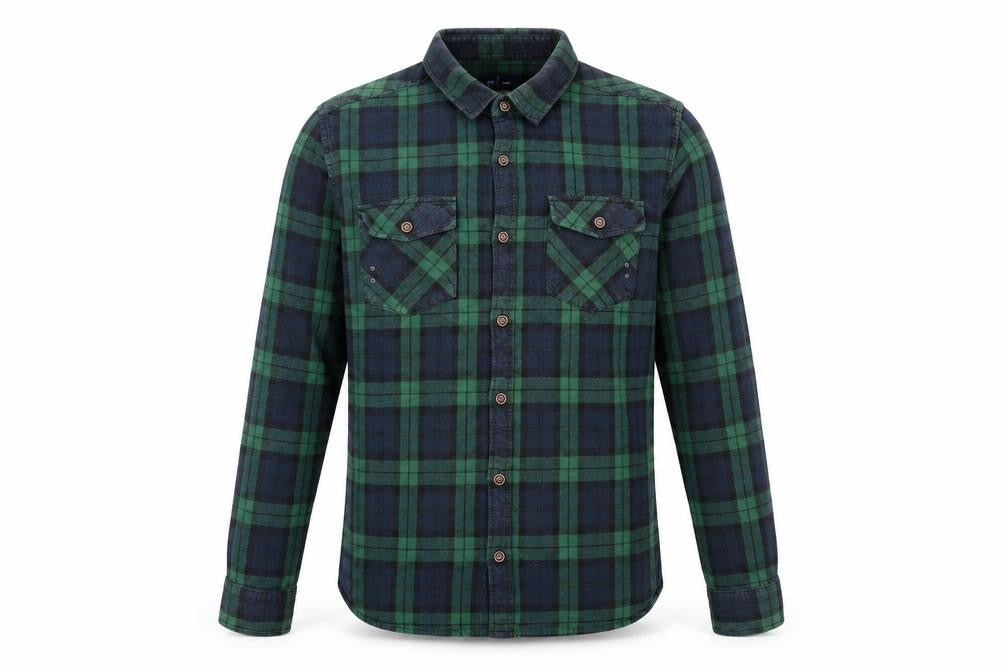Mens UK Size 17 La Redoute Blue  Button-Up Long Sleeve Casual Shirt