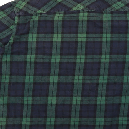 Mens UK Size 17 La Redoute Blue  Button-Up Long Sleeve Casual Shirt