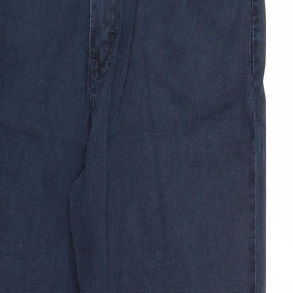 Womens UK Size 14 Marks & Spencer Regular Fit Straight Blue Jeans