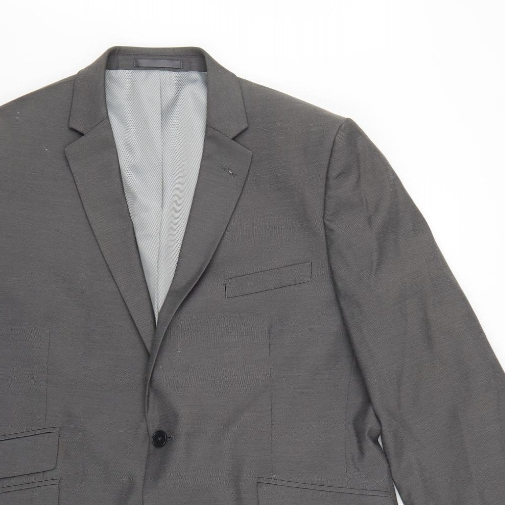 F&F Mens Grey   Jacket Blazer Size 44